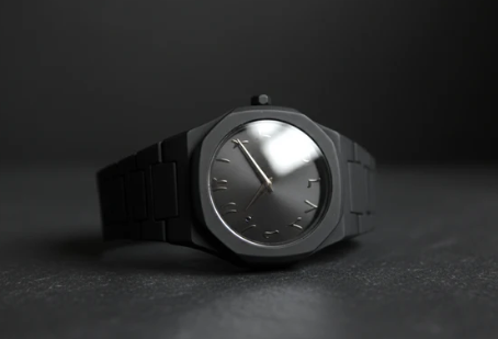 STYLISH BLACK ARABIC AURA WATCH